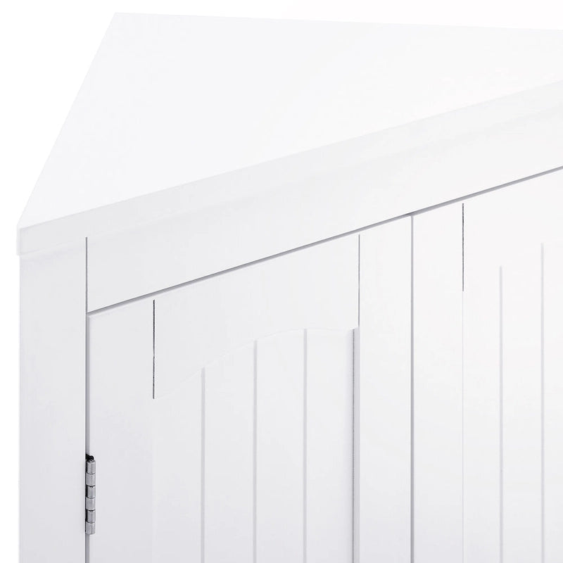 Meuble d'angle avec portes et étagères