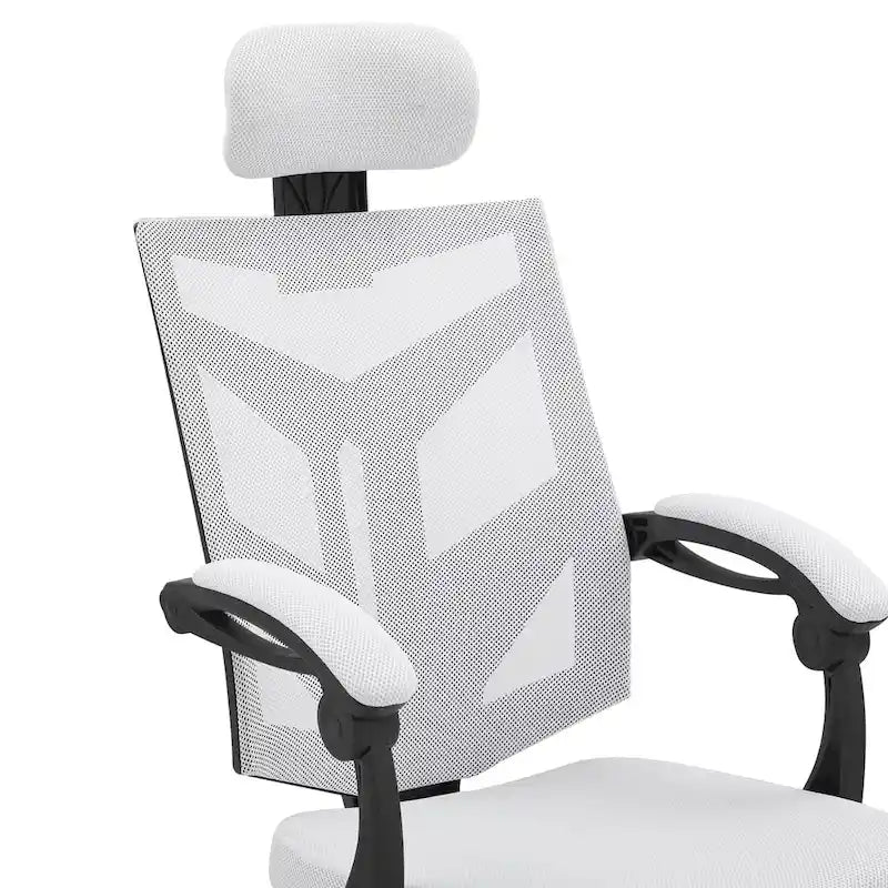 Chaise de bureau ergonomique réglable avec appui-tête
