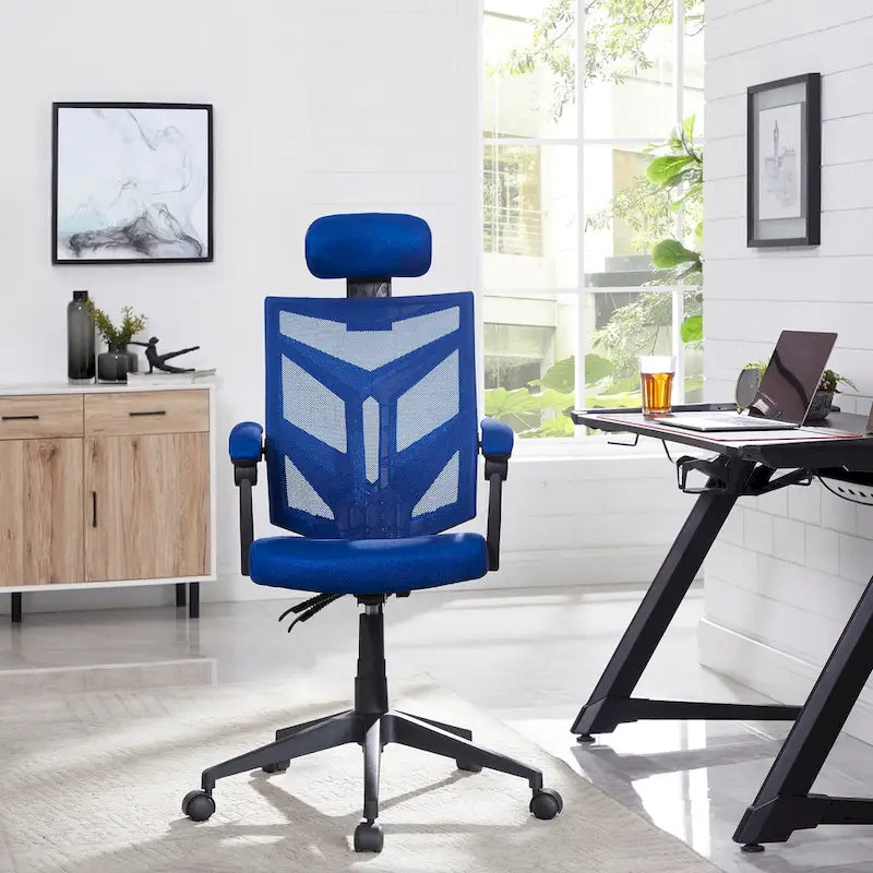 Chaise de bureau ergonomique réglable avec appui-tête