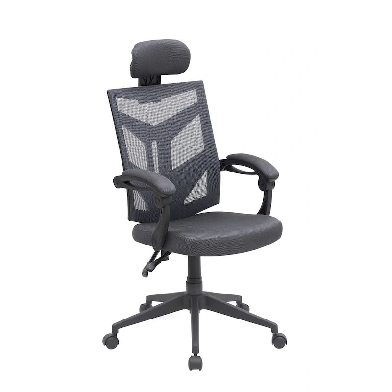 Chaise de bureau ergonomique réglable avec appui-tête