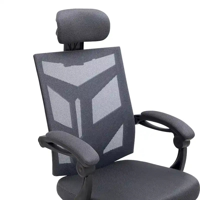 Chaise de bureau ergonomique réglable avec appui-tête