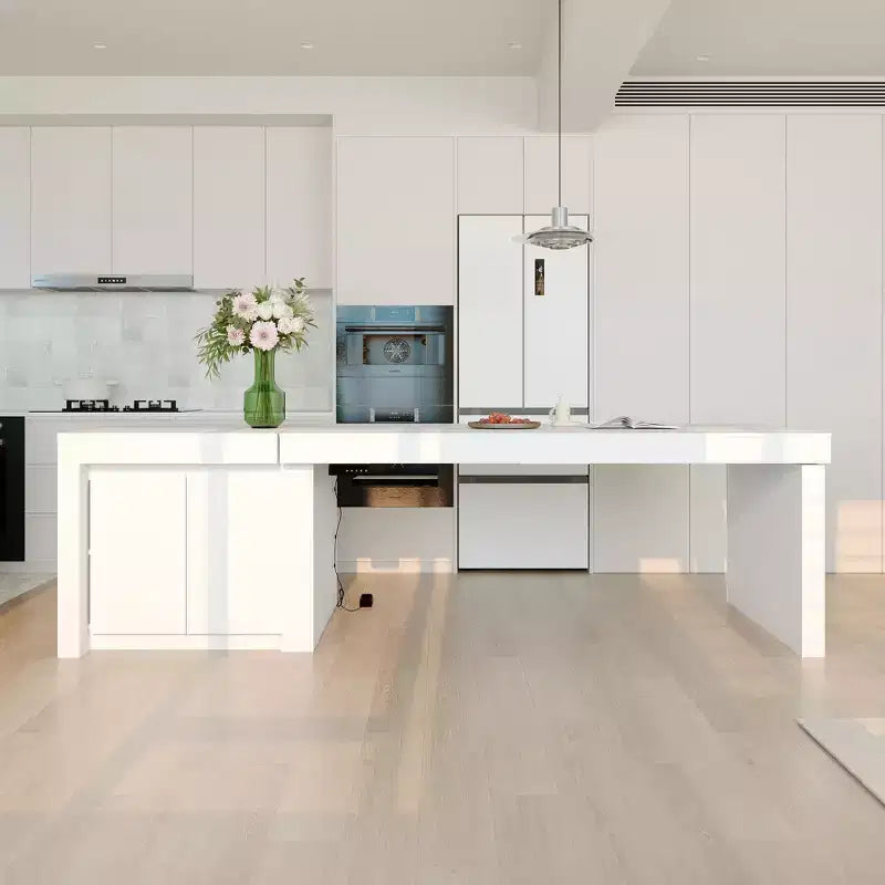 Table à manger élévatrice Hitow Modern 110W avec 3 hauteurs mémorisables, hauteur maximale de 47 pouces, capacité de charge de 150 lb, utilisation intuitive, îlot de cuisine/bar à petit-déjeuner