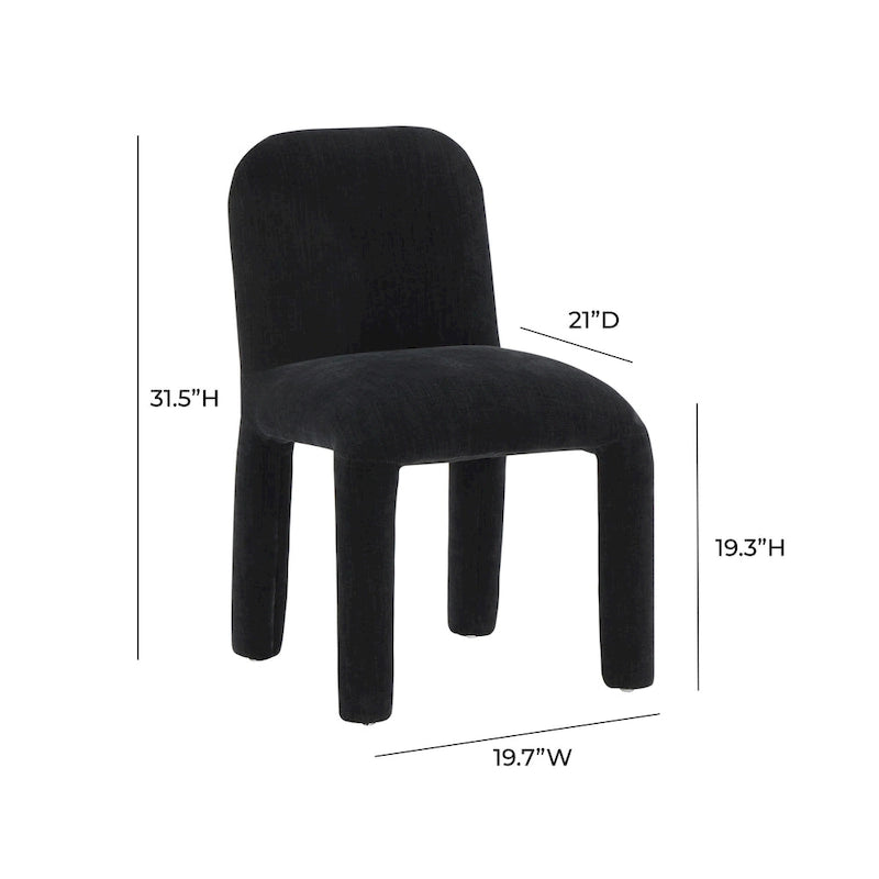 Chaise de salle à manger capitonnée