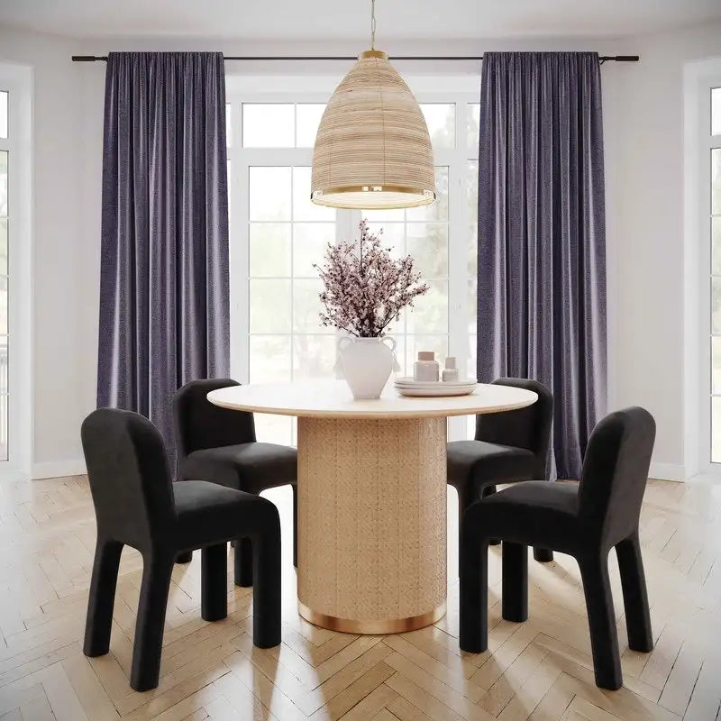 Chaise de salle à manger capitonnée