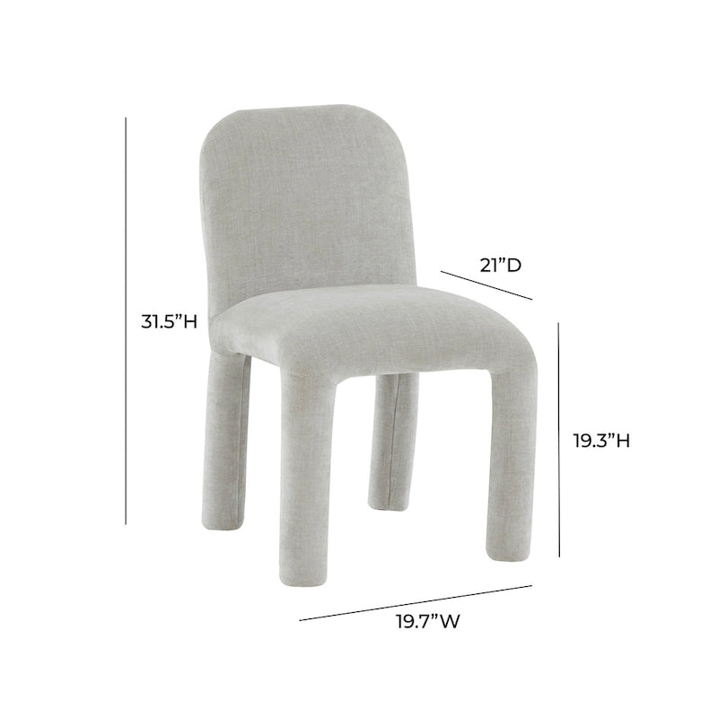 Chaise de salle à manger capitonnée