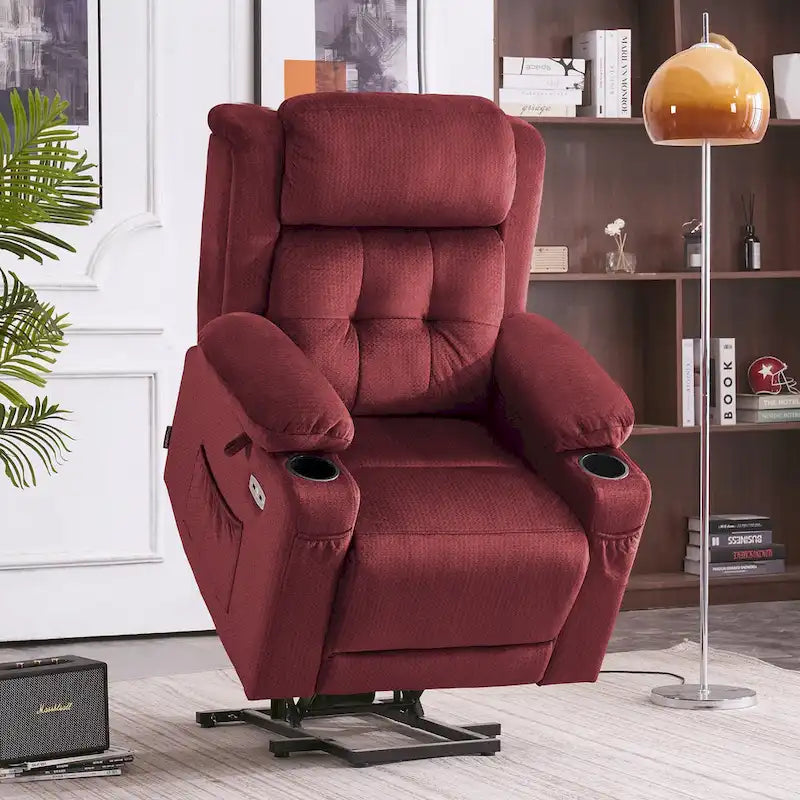 Fauteuil releveur inclinable avec appuie-tête électrique pour personnes âgées de petite taille, fauteuil releveur à position infinie
