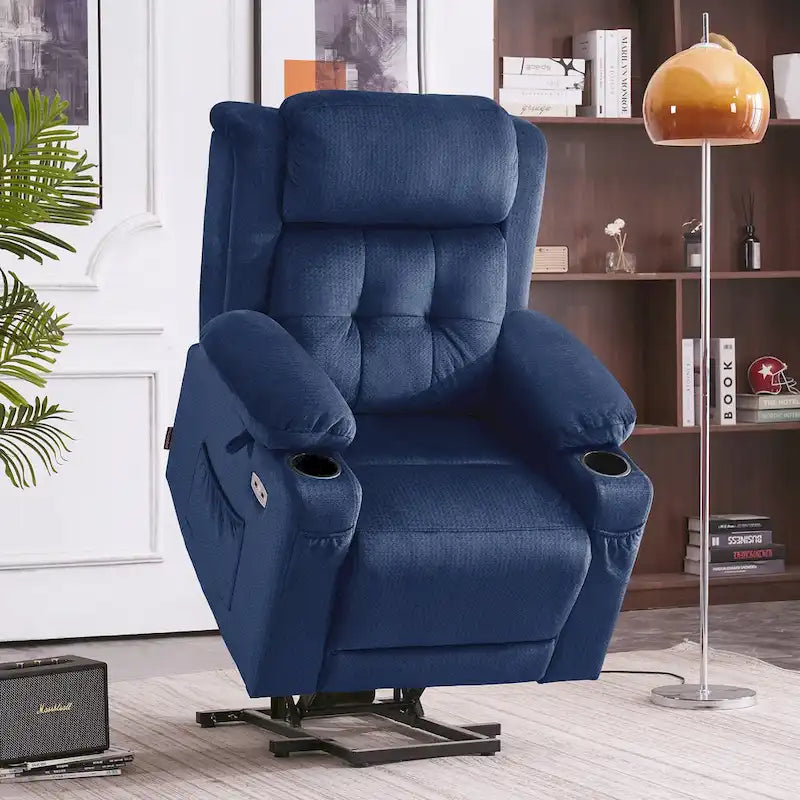 Fauteuil releveur inclinable avec appuie-tête électrique pour personnes âgées de petite taille, fauteuil releveur à position infinie