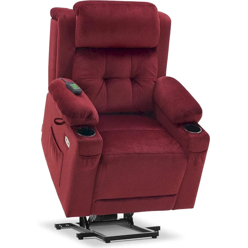 Fauteuil releveur inclinable avec appuie-tête électrique pour personnes âgées de petite taille, fauteuil releveur à position infinie