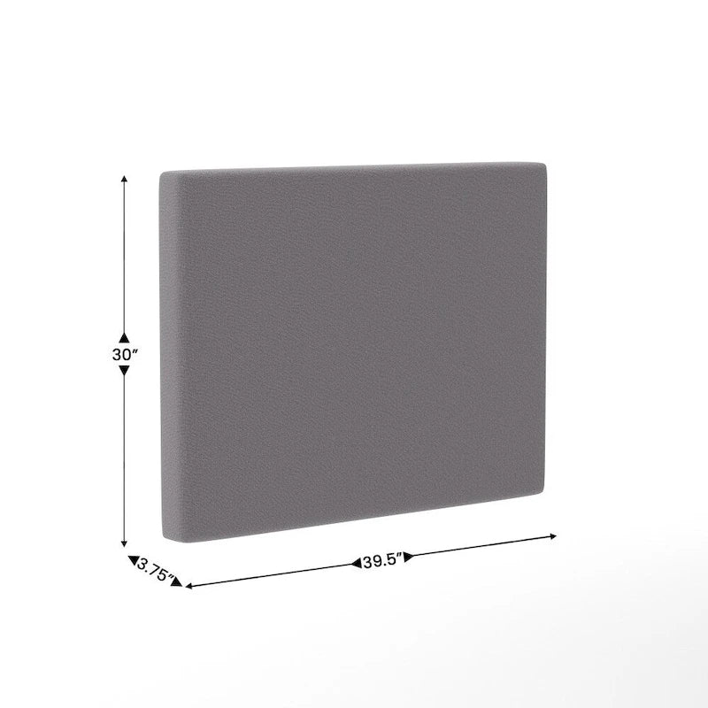 Tête de lit rembourrée avec 2 prises de courant, 1 port USB, 1 port USB-C