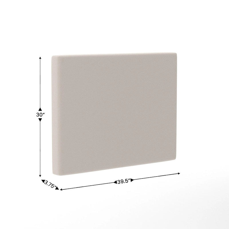 Tête de lit rembourrée avec 2 prises de courant, 1 port USB, 1 port USB-C