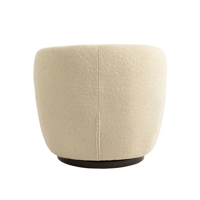 Fauteuil cabriolet pivotant rembourré avec rangement intégré