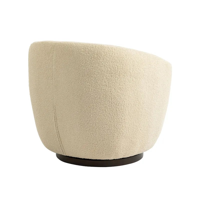 Fauteuil cabriolet pivotant rembourré avec rangement intégré