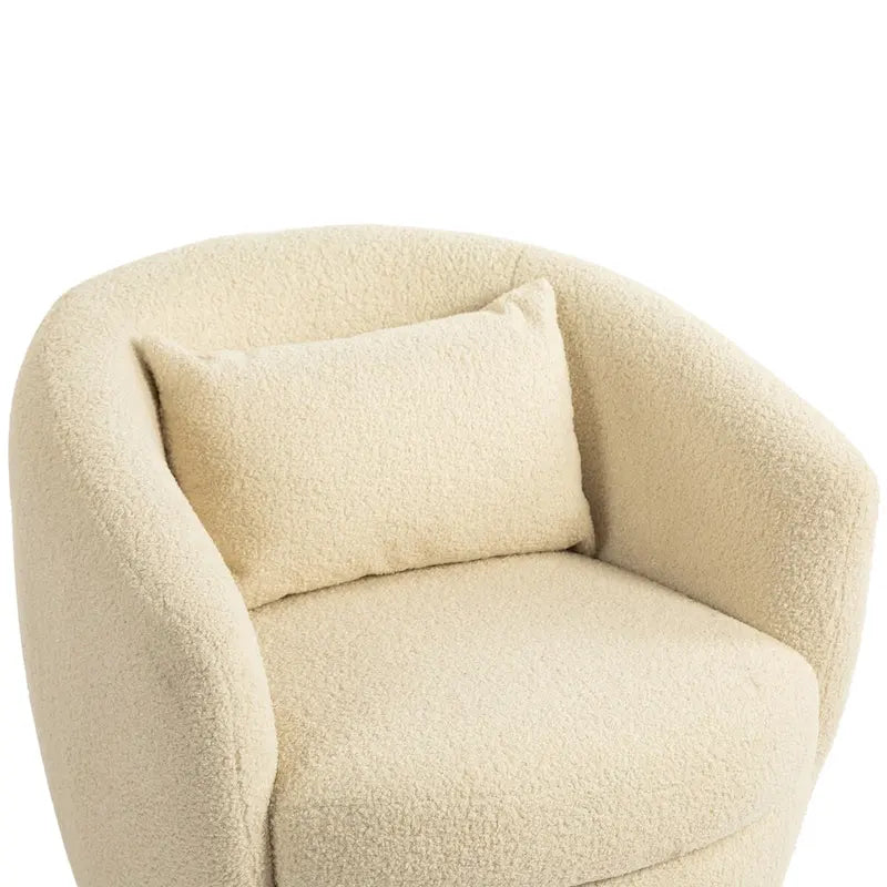 Fauteuil cabriolet pivotant rembourré avec rangement intégré