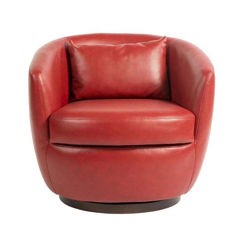 Fauteuil cabriolet pivotant rembourré avec rangement intégré
