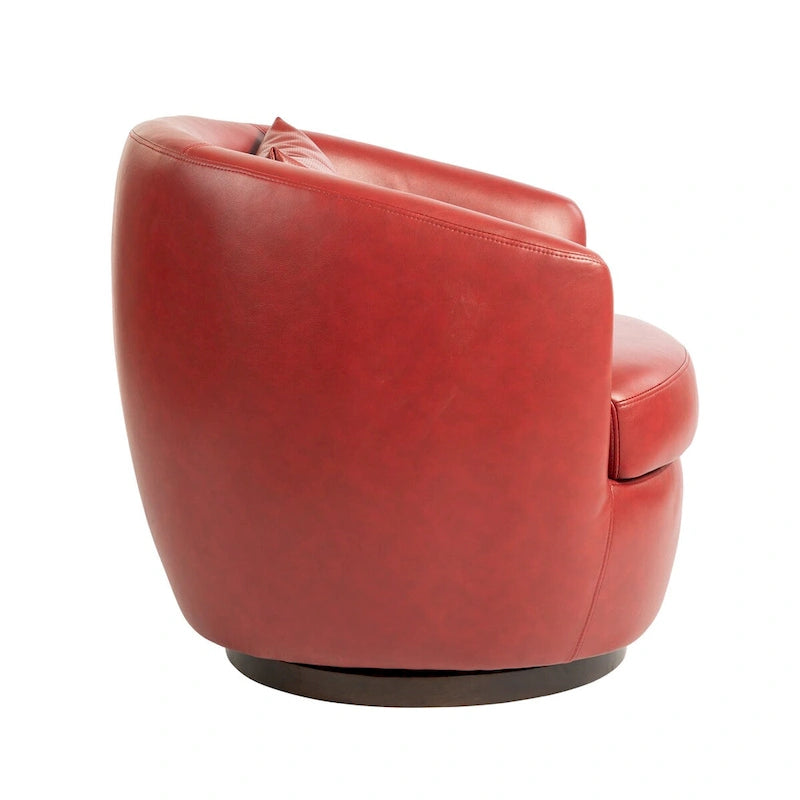 Fauteuil cabriolet pivotant rembourré avec rangement intégré