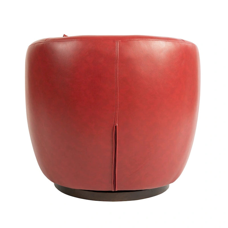 Fauteuil cabriolet pivotant rembourré avec rangement intégré