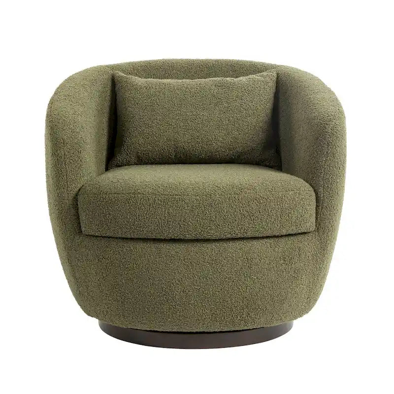Fauteuil cabriolet pivotant rembourré avec rangement intégré