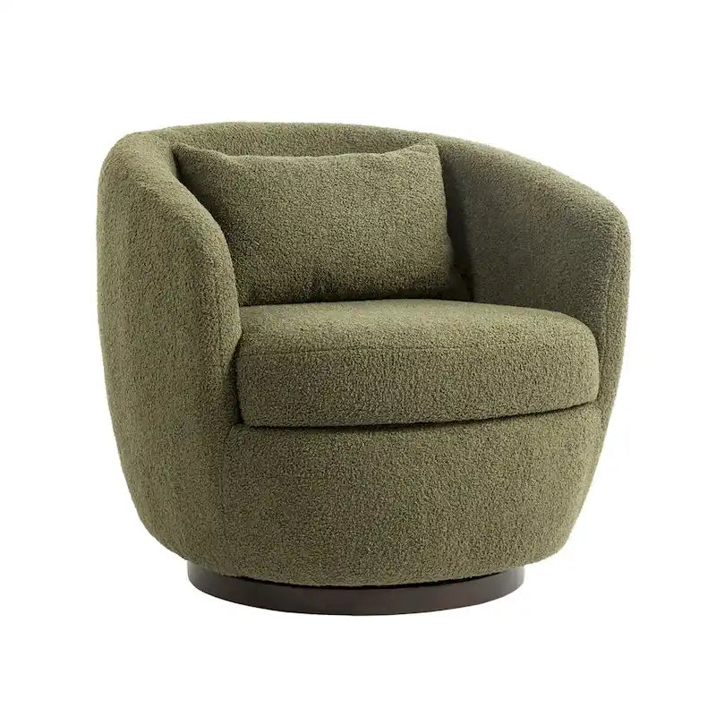 Fauteuil cabriolet pivotant rembourré avec rangement intégré