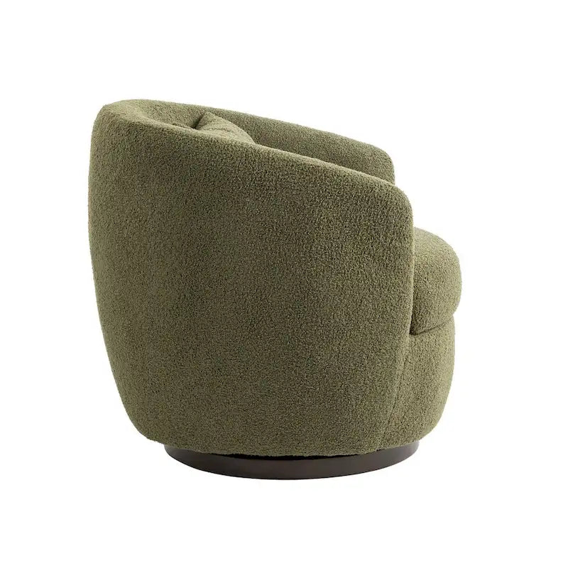 Fauteuil cabriolet pivotant rembourré avec rangement intégré