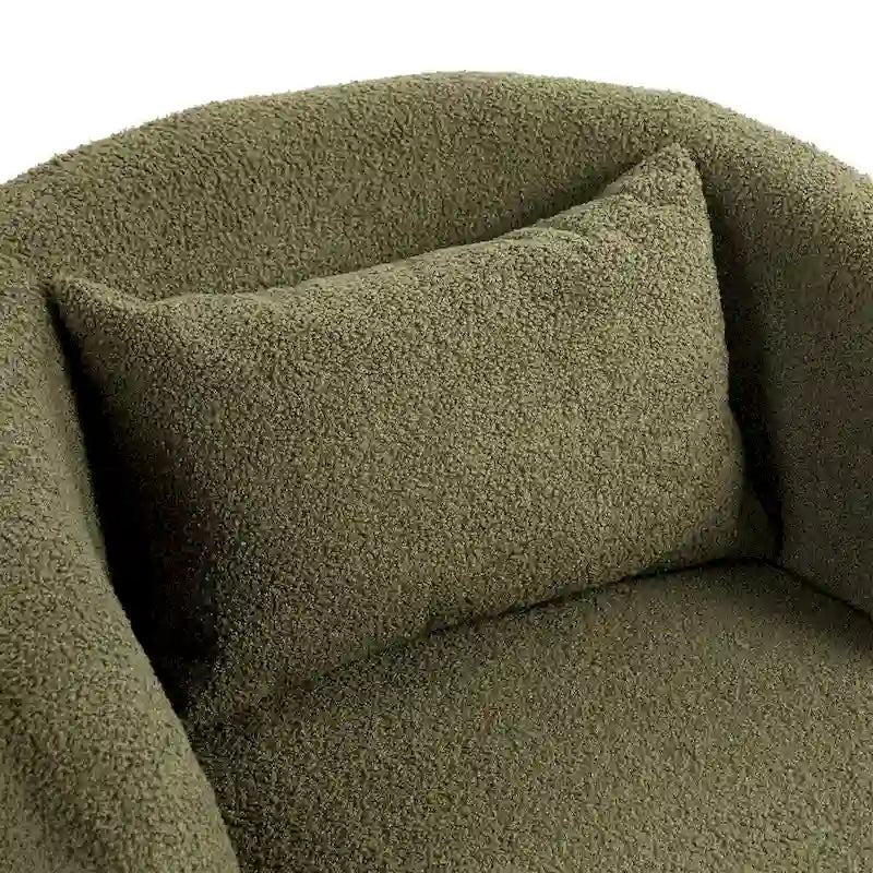 Fauteuil cabriolet pivotant rembourré avec rangement intégré