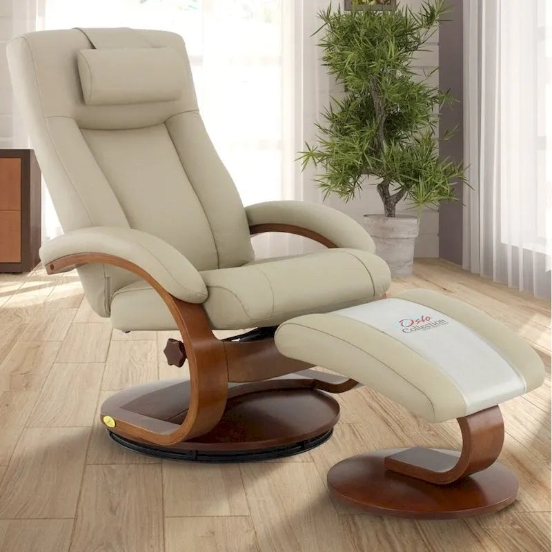 Oreiller cervical en cuir pleine fleur