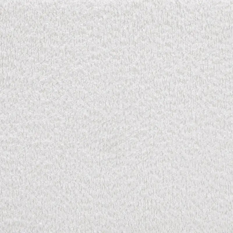 Fauteuil d'appoint en tissu bouclé blanc laiteux