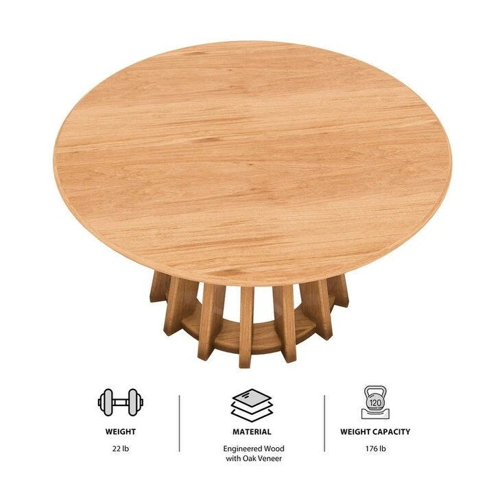 Petite table de bistrot ronde de 99 cm pour 2 à 4 personnes