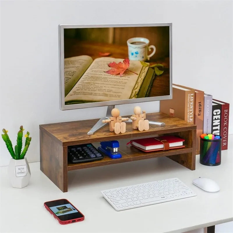 Rehausseur de moniteur à deux niveaux