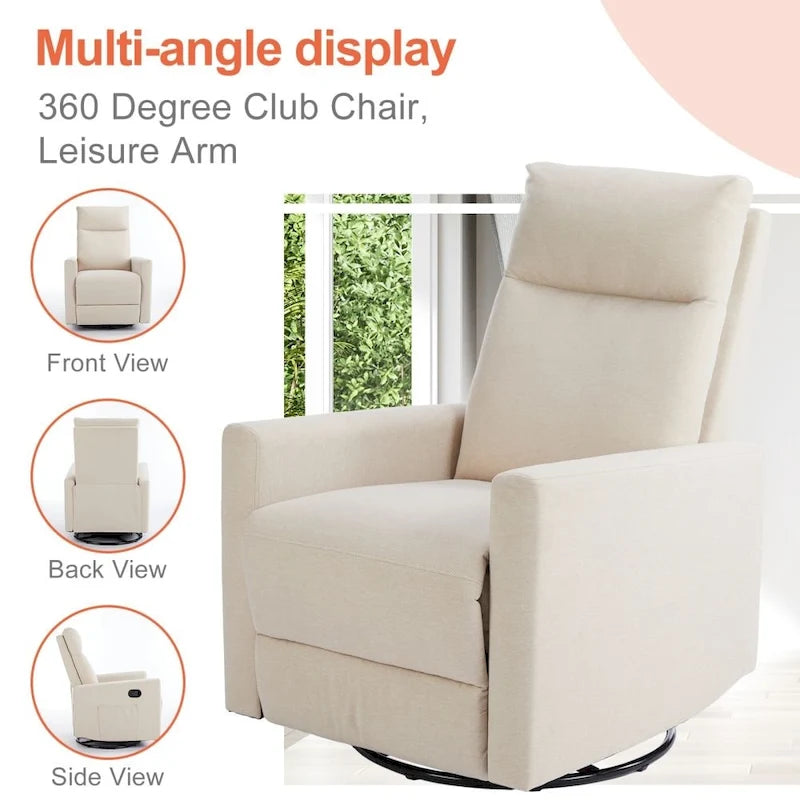Fauteuil inclinable en tissu Canapé simple