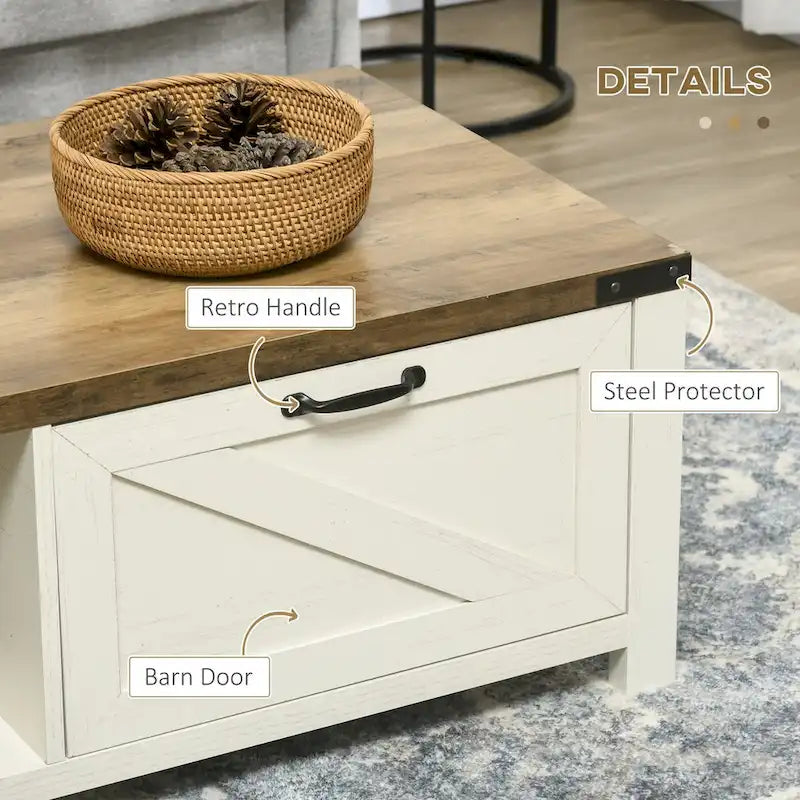 Table basse avec rangement et tiroir