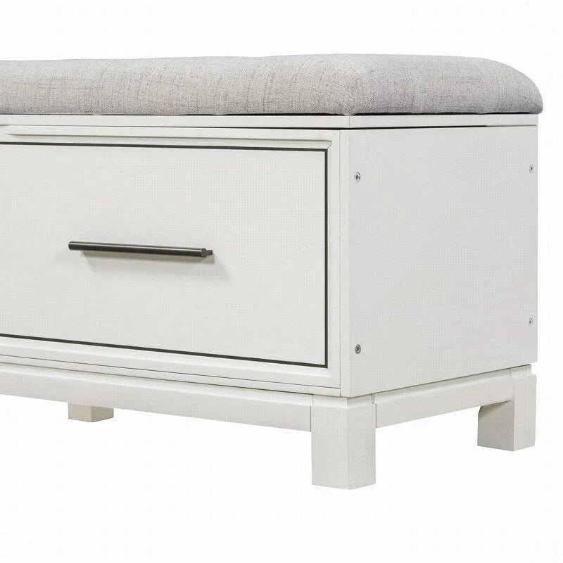 Banc à chaussures avec coussin amovible et rangement dissimulé pour l'organisation de l'entrée et du salon