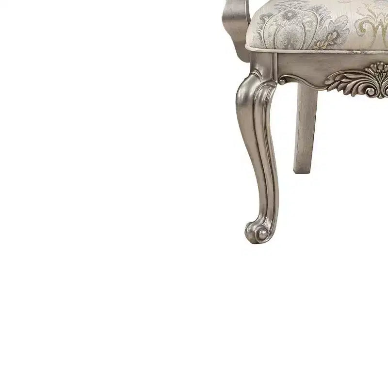 23.25 Chaise de salle à manger Ariadne en velours et finition platine antique - Acme Furniture