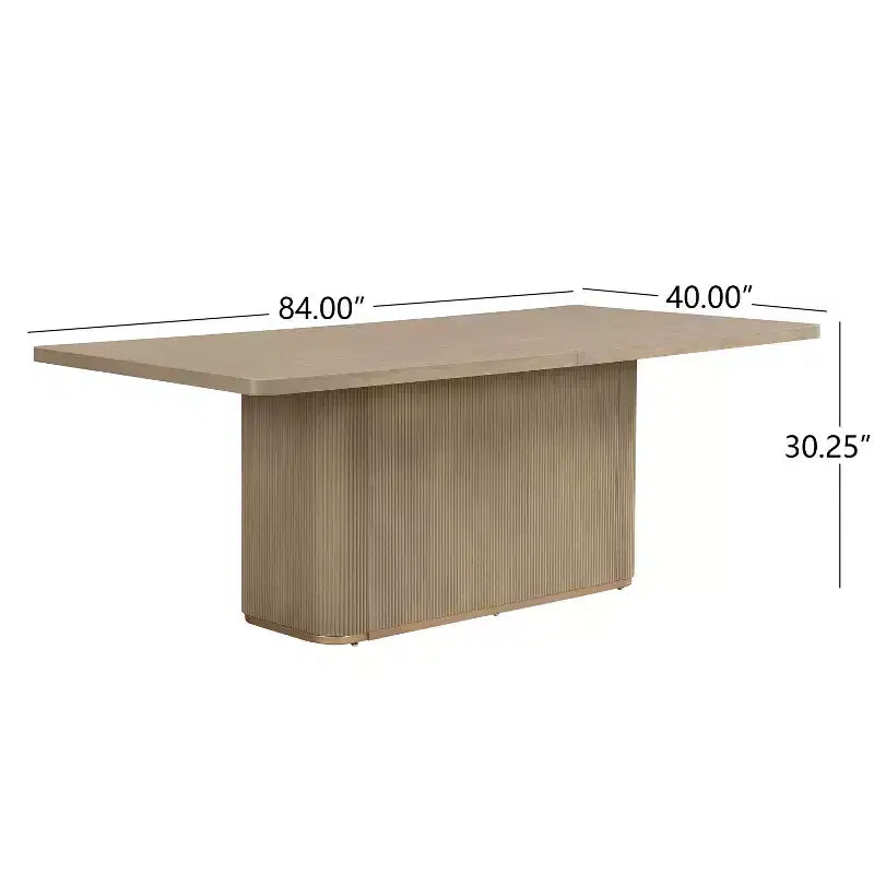 Ensemble de salle à manger Yutthana Modern 7 pièces en bois et métal avec chaises rembourrées