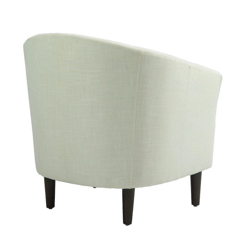 Lot de 2 fauteuils club modernes en lin style tonneau