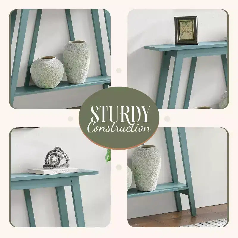 Kings Brand Furniture – Console étroite avec étagère de rangement pour couloir, entrée, vestibule, salon