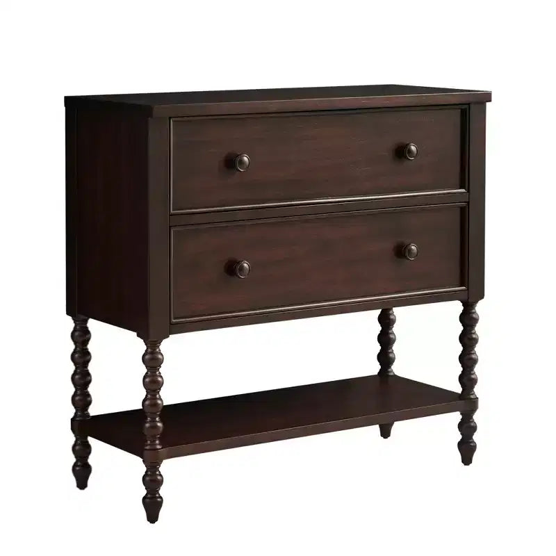 Console 2 tiroirs style ferme