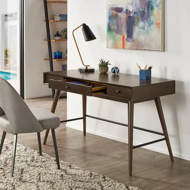 Bureau Aksel en bois à 3 tiroirs par iNSPIRE Q Modern