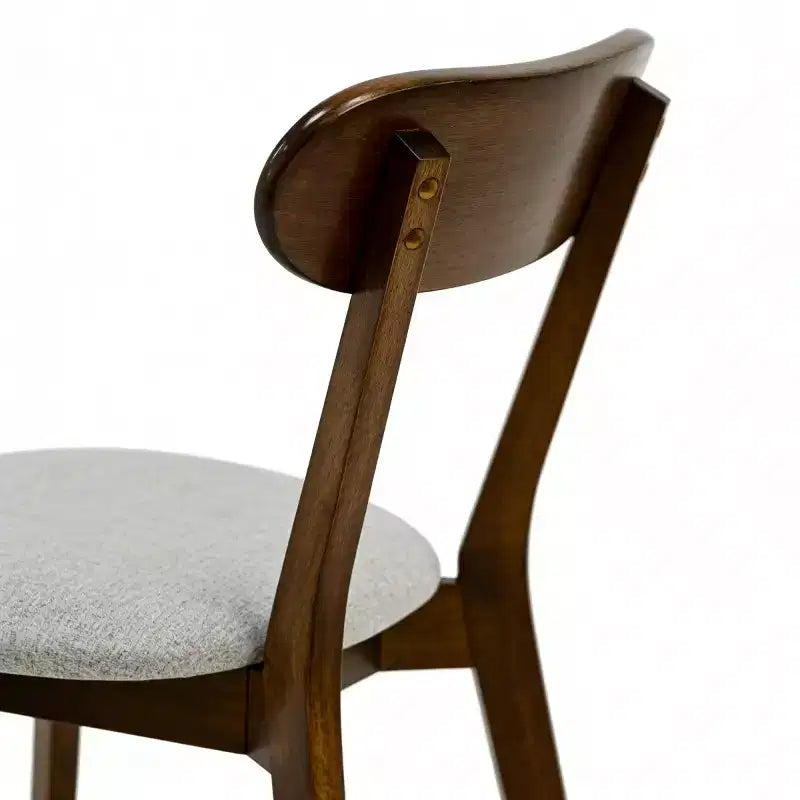 Chaises de salle à manger en bois massif de style moderne du milieu du siècle, lot de 2, pour salle à manger, restaurant ou salon - Panipeachy