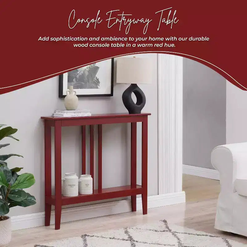 Console étroite avec étagères pour entrée, couloir ou salon