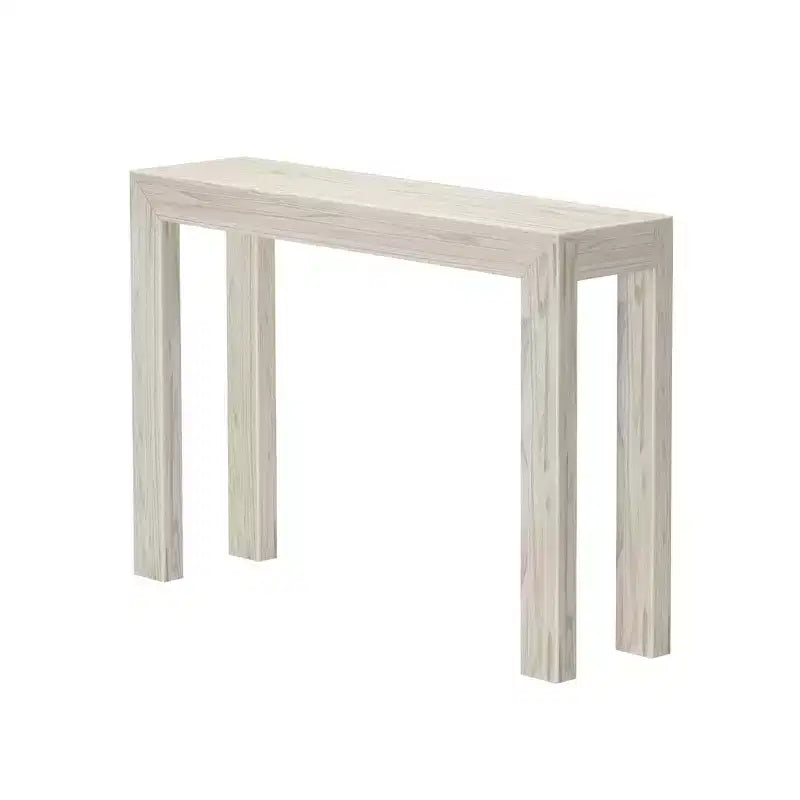 Plank+Beam 46 Table Console Moderne en Bois Massif, Table d'Entrée Étroite, Derrière le Canapé