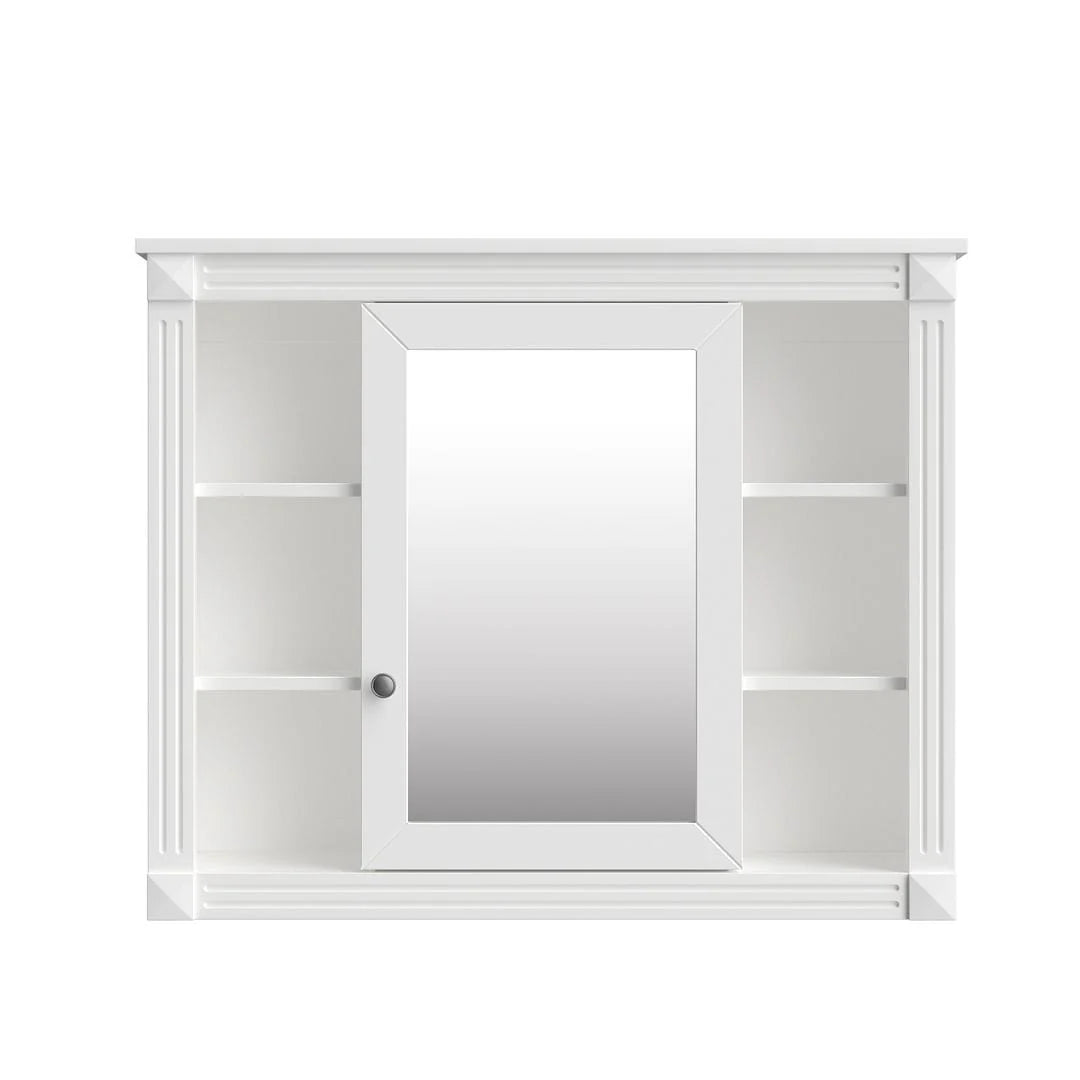 Meuble-lavabo moderne de 36 po avec vasque et armoire à miroir, 2 portes et 2 tiroirs