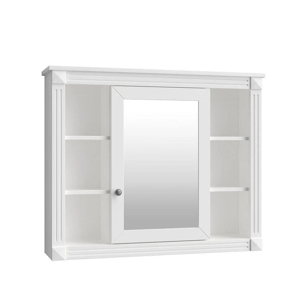 Meuble-lavabo moderne de 36 po avec vasque et armoire à miroir, 2 portes et 2 tiroirs