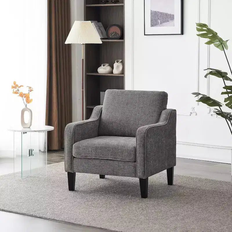 Fauteuil d'appoint pour salon, fauteuil de lecture, fauteuil de style scandinave