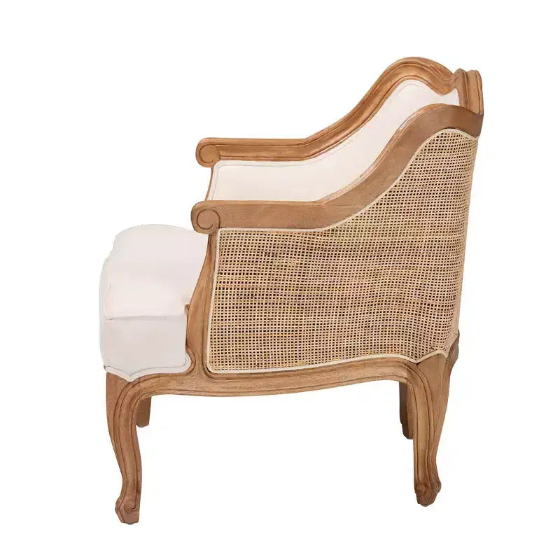 Chaise d'appoint Sylvestra Bali & Pari : assise basse, bois de bayur, rembourrage en mousse, aucun assemblage requis