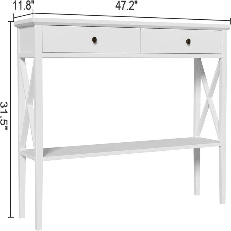 Console 47" avec tiroirs - 11,81P x 47,24L x 31,5H