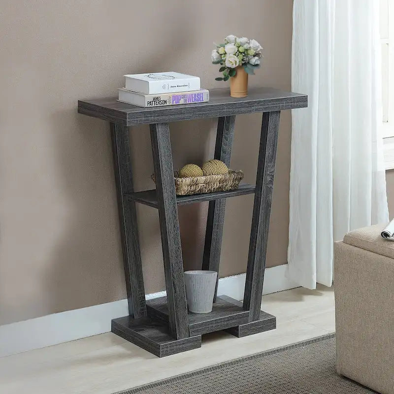 Table console Newport V avec étagères de Convenience Concepts