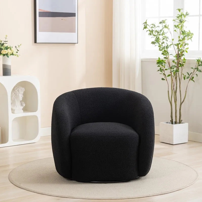 Lot de 2 fauteuils d'appoint pivotants à 360° SEYNAR Modern Glam Rembourrés