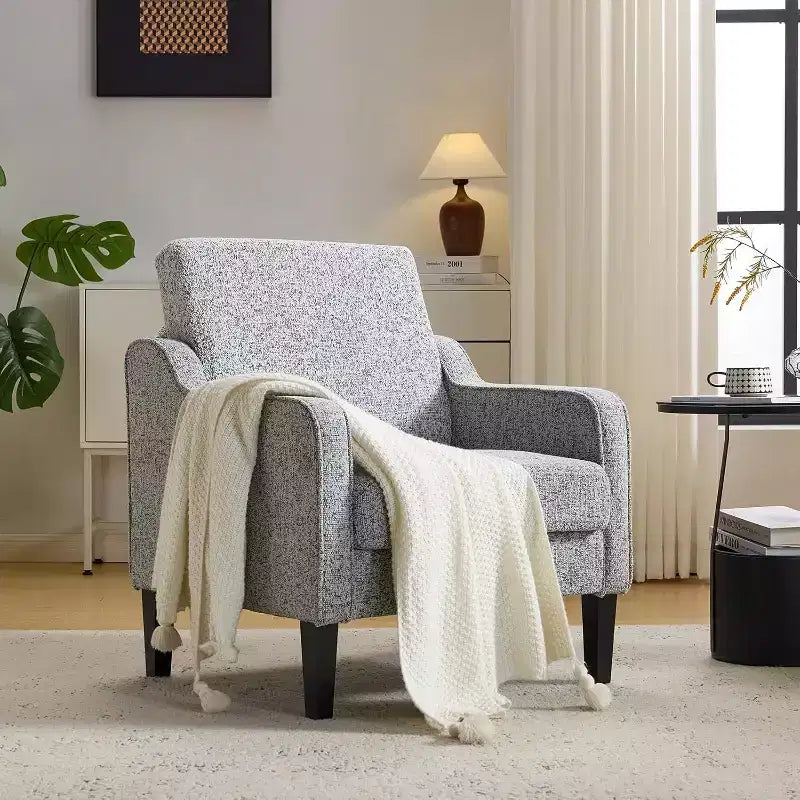 Fauteuil d'appoint pour salon, fauteuil de lecture, fauteuil de style scandinave