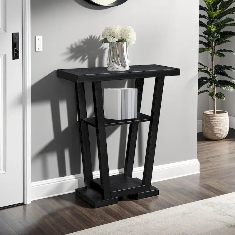 Table console Newport V avec étagères de Convenience Concepts