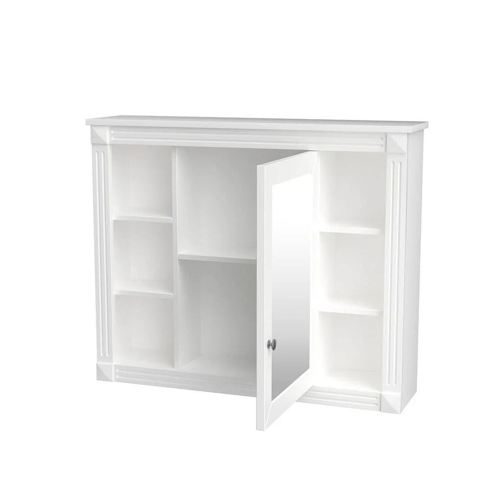 Meuble-lavabo moderne de 36 po avec vasque et armoire à miroir, 2 portes et 2 tiroirs